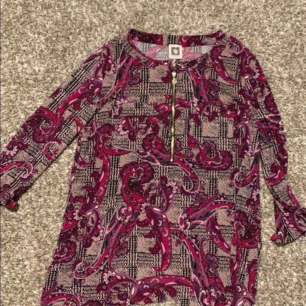Ann Klein 3/4 sleeve length shirt